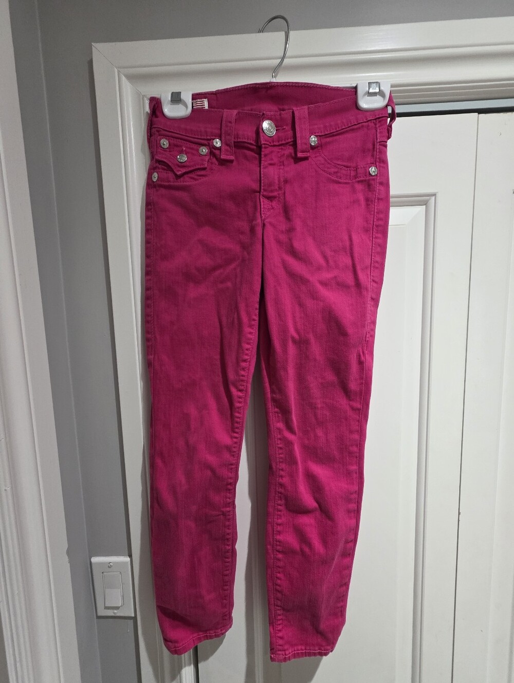 True Religion Pink Skinny Jeans